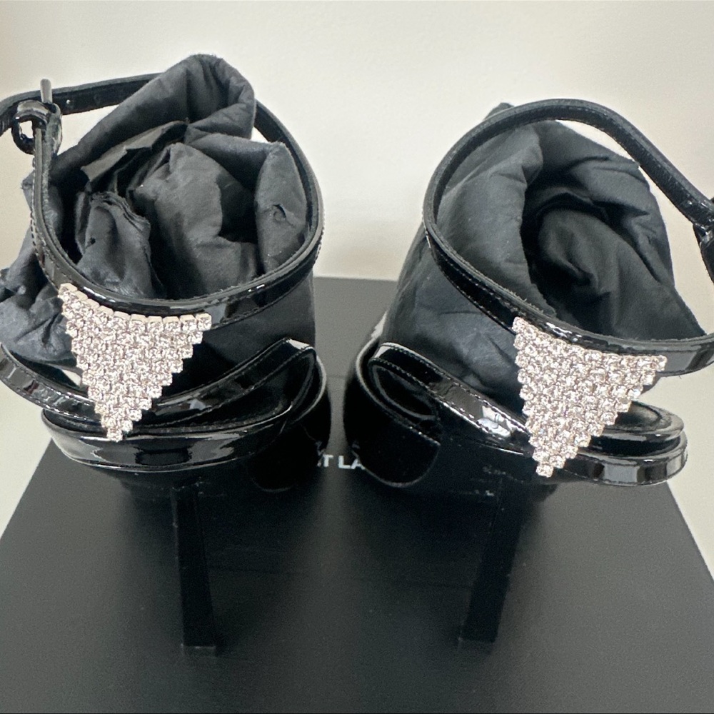 Saint Laurent Black Anouk Pumps In Patent Leather 38.5 - Picture 4 of 8